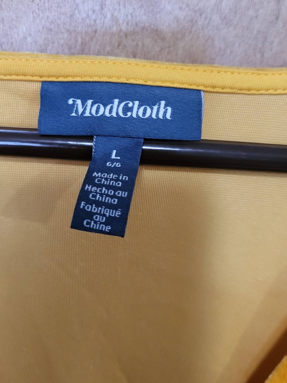 Modcloth Mustard Yellow Velvet Maxi Wrap Dress - Picture 2 of 4